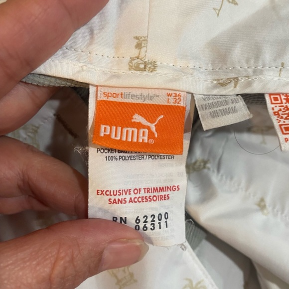 Puma Golf Pants Men's size 36 Gray Performance Straight Leg Business Work Casual - Picture 2 of 4